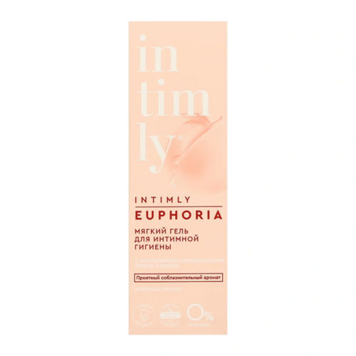Гель Intimly Euphoria мягкий с натур афродиз персик/ваниль д/интим гигиены, 220 мл