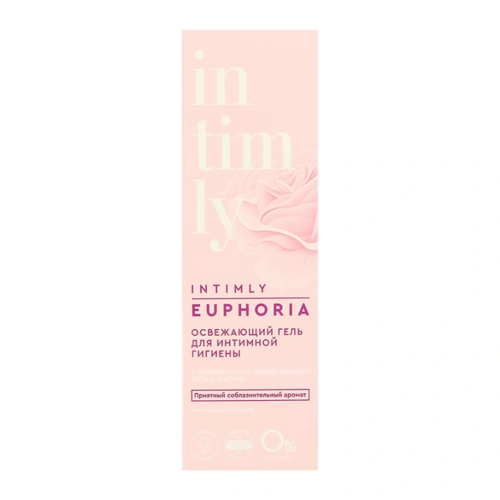 Гель Intimly Euphoria освежающий с натур афродиз роза/жасмин д/интим гигиены, 220 мл