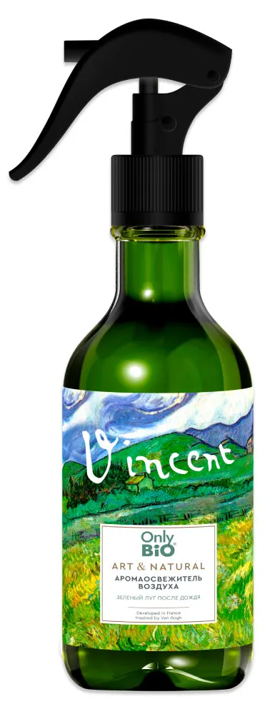 Аромаосвежитель воздуха Only Bio Art&Natural зеленый луг после дождя 320 мл