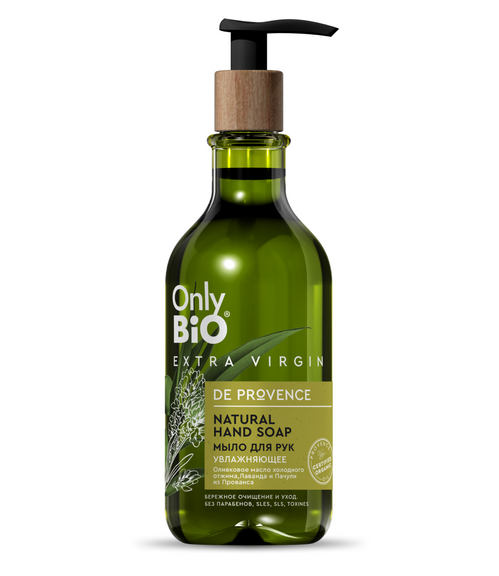 Мыло Only Bio Extra Virgin увлажняющее д/рук, 350 мл