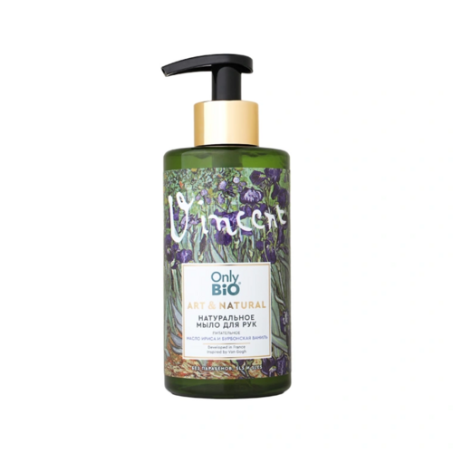 Мыло Only Bio Art & Natural масло ириса и бурбонская ваниль питательное д/рук, 290 мл