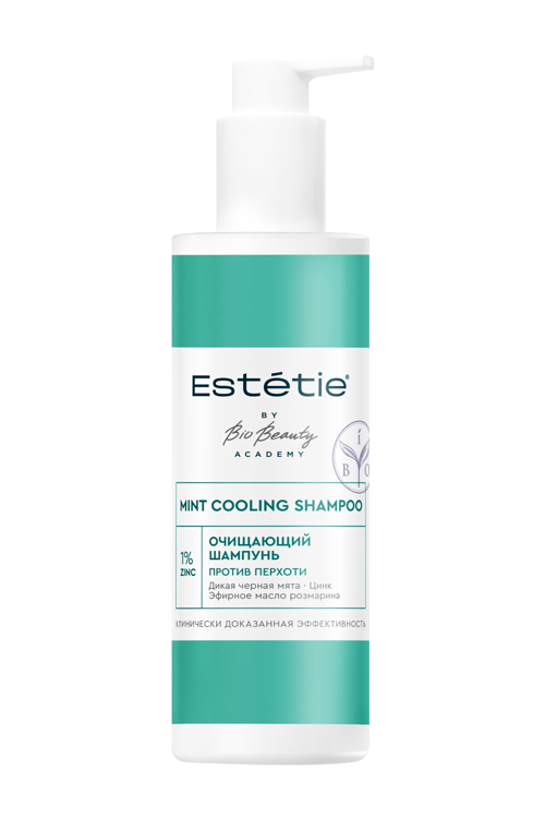 Шампунь Estetie mint cooling очищающий против перхоти д/волос, 240 мл