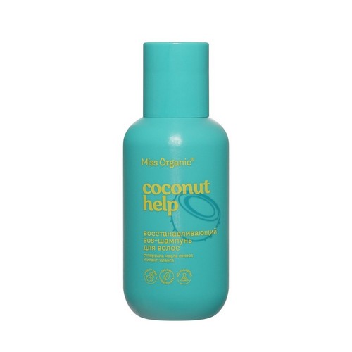 SOS-шампунь Miss Organic coconut help восстанавливающий д/волос, 90 мл