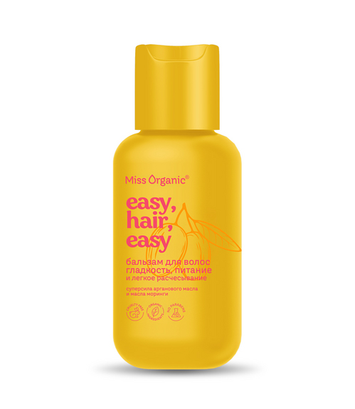 Бальзам Miss Organic easy hair easy гладкость и питание д/волос, 90 мл