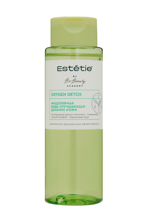 

Вода мицеллярная Estetie Oxygen detox улучшающая дыхание кожи, 190 мл
