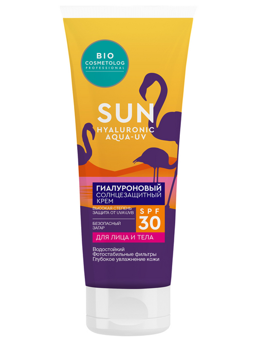 Крем Bio Cosmetolog Sun гиалурон солнцезащ SPF 30 д/лица/тела, 75 мл