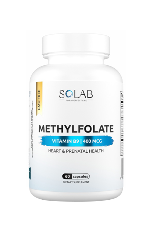 Метилфолат 400 мкг Solab, 60 шт, капсулы