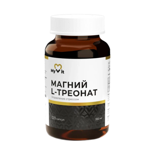 Магний L-треонат MyVit, 120 шт, капсулы