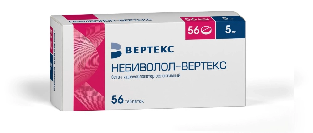Небиволол 5 мг, 56 шт, таблетки