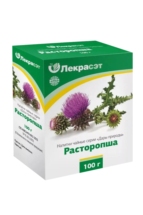 

Напиток чайный Дары природы Расторопша семена, 100 г
