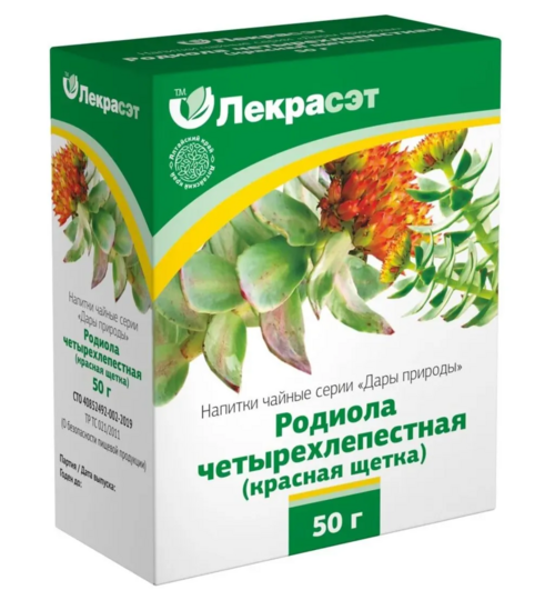 Корневища с корнями родиолы четырехчленной (красная щетка) Лекра-сэт, 50 г