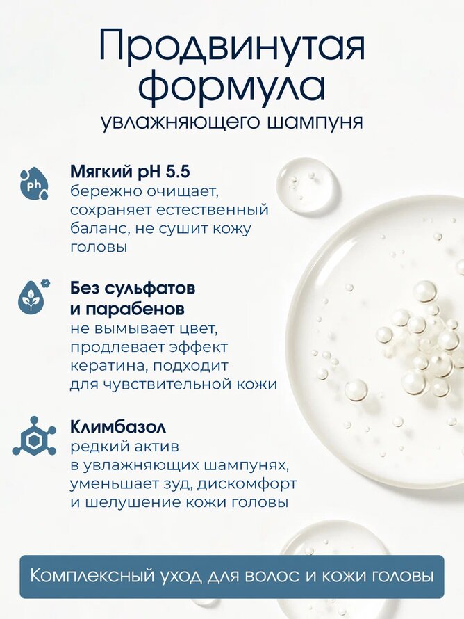 Шампунь для глубокого увлажнения MOISTURIZING SHAMPOO PRODIVA, 250 мл