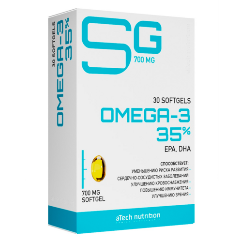 Омега-3 35% aTech Nutrition, 700 мг, 30 шт, капсулы