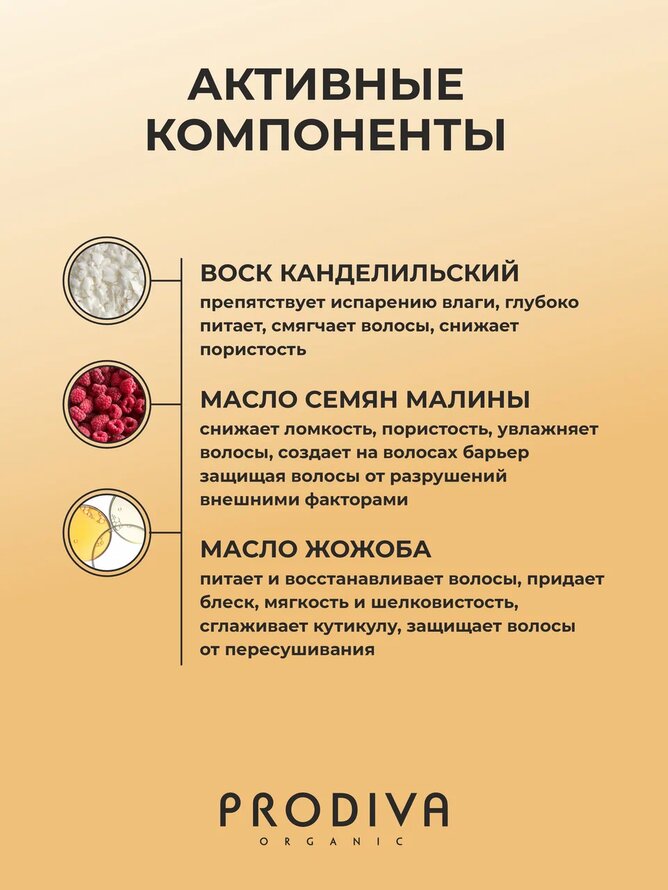 Маска для кудрявых и вьющихся волос PRODIVA, 250 мл