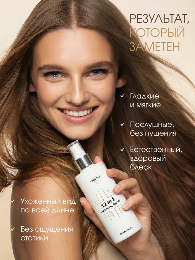 Многофункциональный эликсир-спрей 12 в 1 Magnific Spray PRODIVA, 150 мл