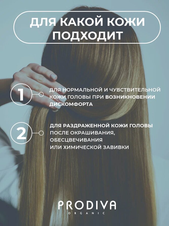 Успокаивающее детокс молочко для волос Aqua Detox PRODIVA,200 мл