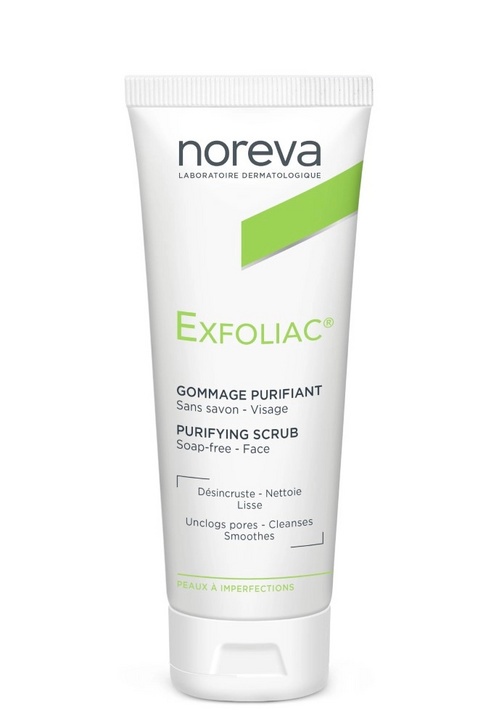 Скраб Noreva Exfoliac очищающий д/лица, 50 мл