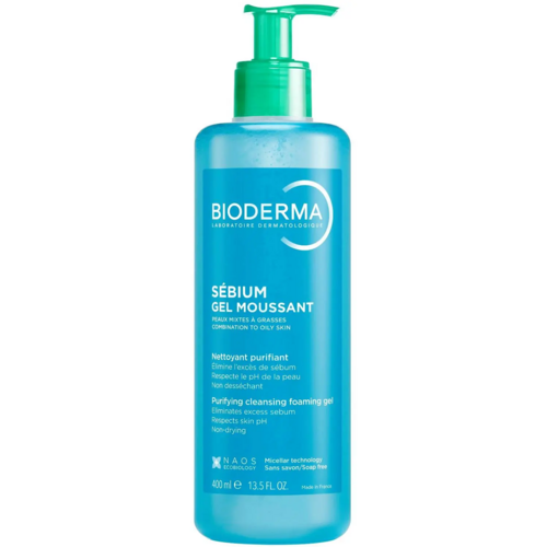 Гель BIODERMA себиум д/жирной и комбинир  кожи очищающий, 400 мл