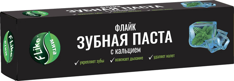 З/паста Flike с кальцием мята, 100 г