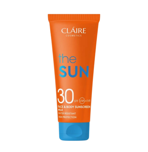 Молочко Claire Cosmetics the Sun увлаж водостойкое солнцезащ SPF 30, 200 мл