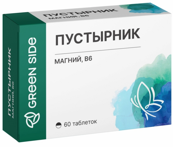 Пустырник магний В6 Green Side, 550 мг, 60 шт, таблетки