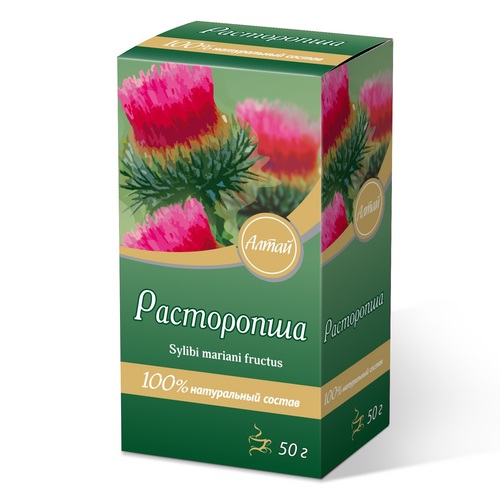 Расторопши пятнистой плоды серии Фито-Алтай, 50 г