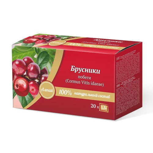 Брусники побеги серии Фито-Алтай, 1,5 г, 20 шт