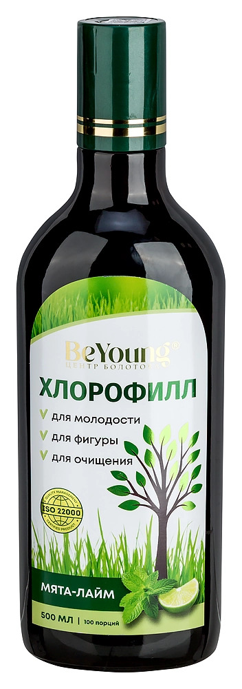 Хлорофилл жидкий Beyoung мята/лайм, 500 мл