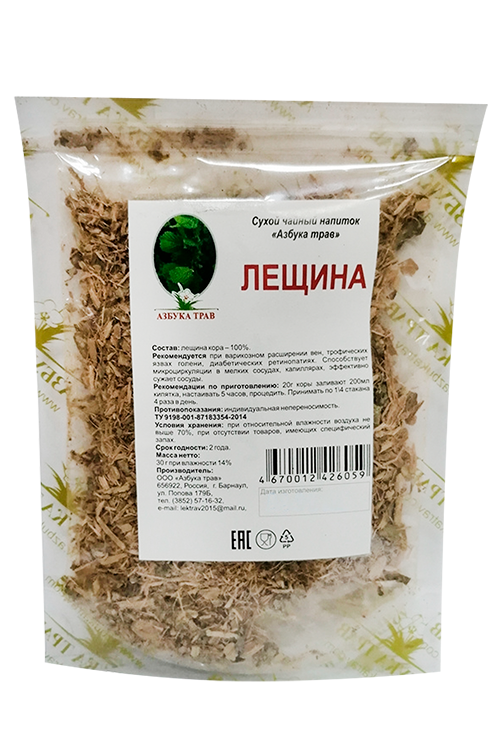 Напиток чайный Азбука трав Лещина обыкновенная кора, 30 г