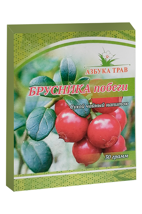 Напиток чайный Азбука трав Брусника побеги, 30 г