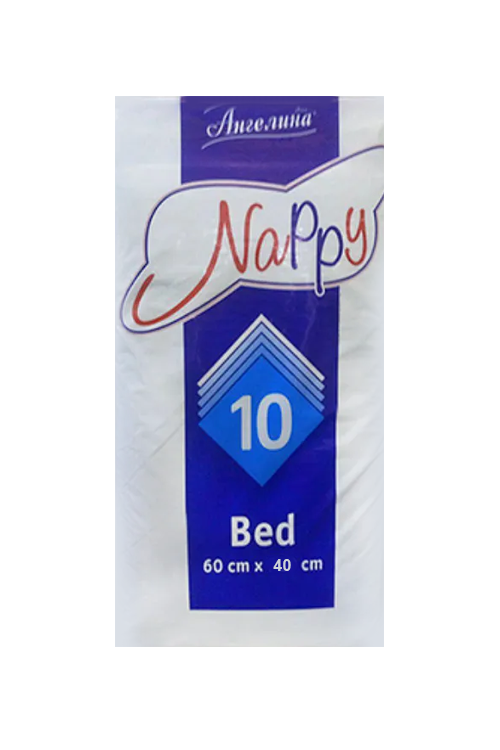 Простыни Ангелина Nappy гигиенические эконом 60х40 см, 10 шт