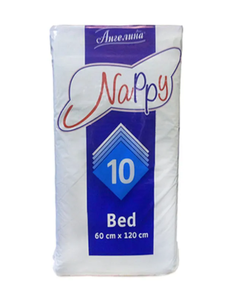 Простыни Ангелина Nappy гигиенические 60х120 см, 10 шт