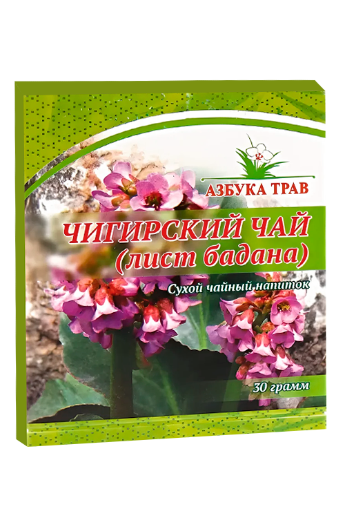 Напиток чайный Азбука трав Чигирский чай (лист бадана), 30 г