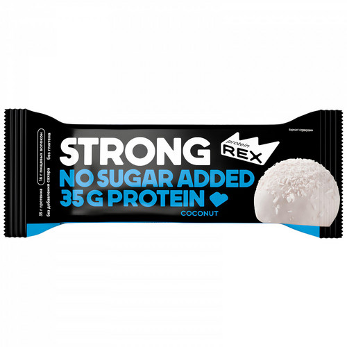 Батончик ProteinRex Strong протеиновый кокосовый, 100 г