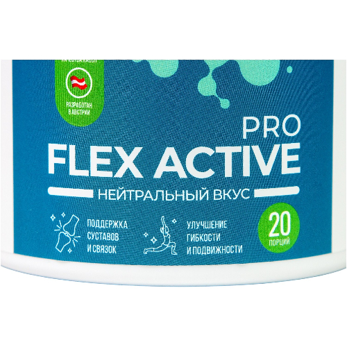 Nooteria Labs Пищевая добавка Flex Active Pro 20 порций, порошок в банке 200 г.