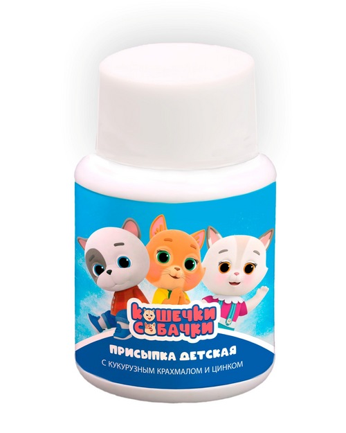 Присыпка Кошечки собачки детская кукурузный крахмал/цинк, 100 мл