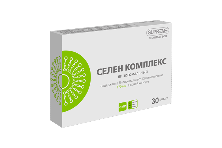 Селен комплекс липосомальный Supreme Pharmatech, 548 мг, 30 шт, капсулы