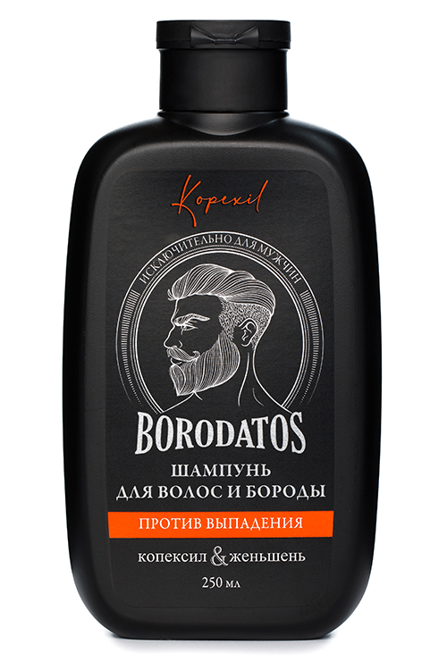 Шампунь Borodatos против выпадения д/волос/бороды, 250 мл