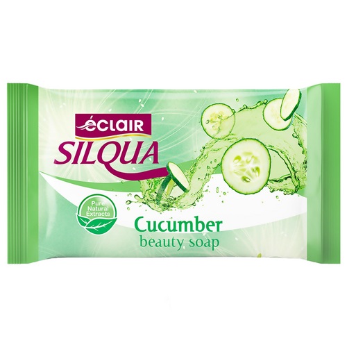 Мыло Silqua Eclair туалетное огурец, 140 г