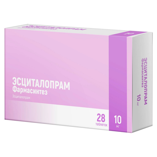Эсциталопрам 10 мг, 28 шт, таблетки диспергируемые