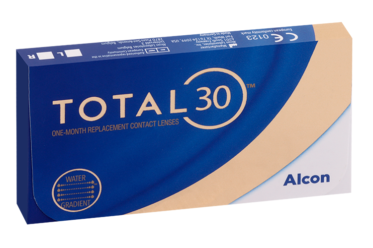 Линзы Alcon Total30 контактные мягкие 8.4/14.2 (диоптрия -1,25), 3 шт
