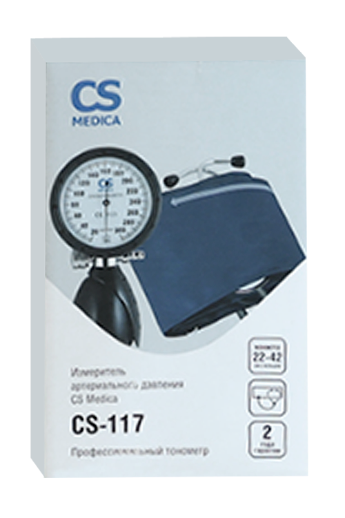 Тонометр мех CS Medica CS-117 манометр совмещен с грушей
