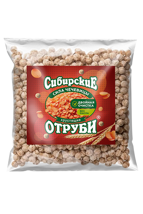 Отруби Сибирские Сила чечевицы хрустящие, 100 г