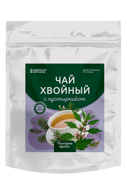 Чай Сибирская клетчатка с пустырником хвойный, 100 г