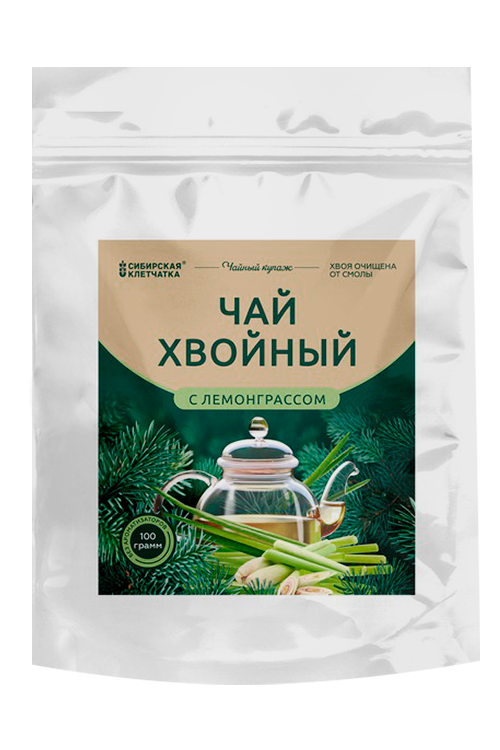 Чай Сибирская клетчатка с лемонграссом хвойный, 100 г