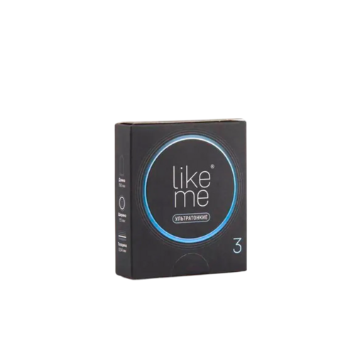 Презервативы LIKE ME ультратонкие, 3 шт, (4235)