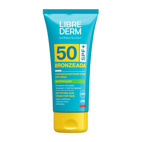 Крем Librederm Bronzeada солнцезащитный матирующий SPF 50 д/лица, 50 мл