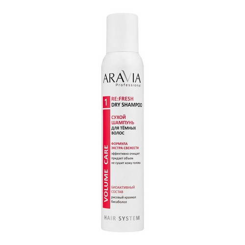 Шампунь ARAVIA Professional Re:Fresh д/темных волос сухой, 200 мл