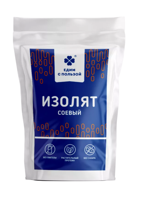 Изолят соевого белка Едим с пользой д/похудения и наращивания мышечной массы, 400 г, БАД