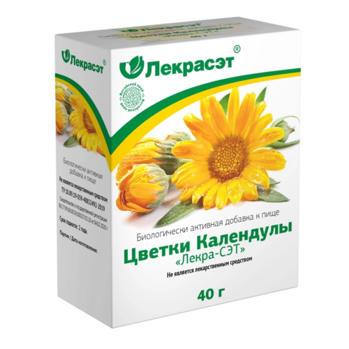 Напиток чайный Дары природы Календула, 40 г, цветки